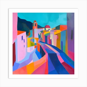 Abstract Travel Collection Quito Ecuador 4 Art Print