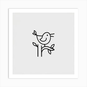 Bird On A Branch Art Print