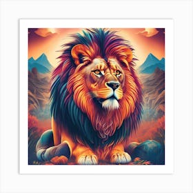 Lion Art Print