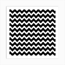 Wave Pattern Wavy Halftone Art Print