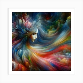 Abstract Of A Woman 2 Art Print