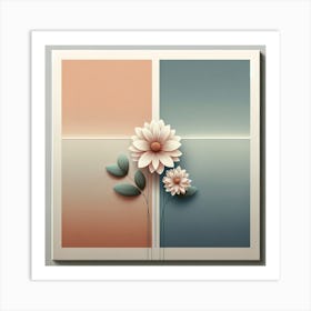 Abstract Flower Painting 9 Art Print