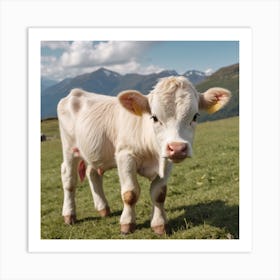 Cute Calf Art Print