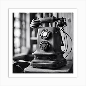 Old Telephone Art Print