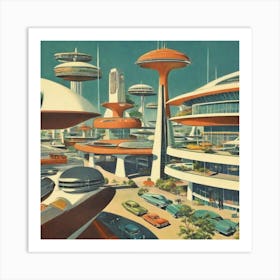 Futuristic City 8 Art Print