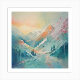 In The Mountains Art Print