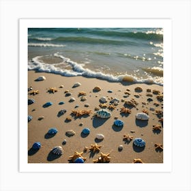 Sand, Beach, And Shells 2 Art Print