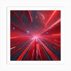 Space Tunnel Art Print