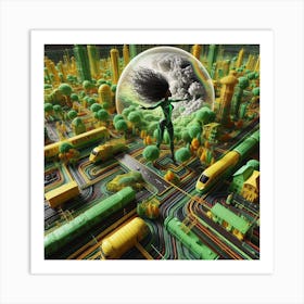 Futuristic Cityscape 8 Art Print