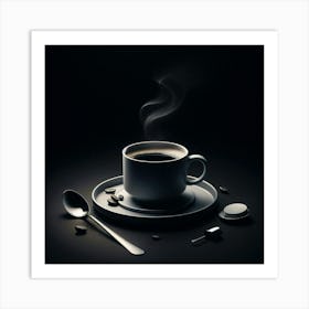 Coffee Cup On A Saucer Art Print