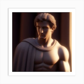 Statue Of Athena 2 Art Print