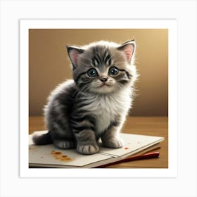 Pawprints on your books, pawprints on you heart Art Print