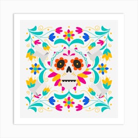 Day Of The Dead Skull 1 Art Print