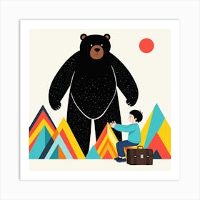 Bear In The Mountains 13 Art Print