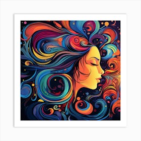 Abstract Of A Woman 13 Art Print