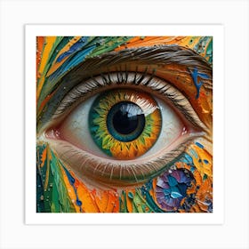 Eye Painting Art Print