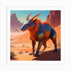 Glowing Desert Animal 3 Art Print
