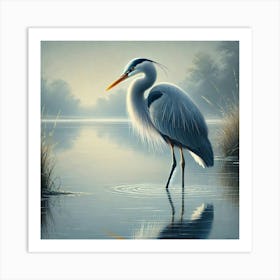 Blue Heron Art Print