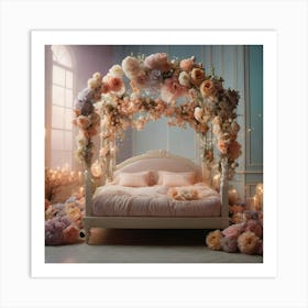 Romantic Bedroom Art Print