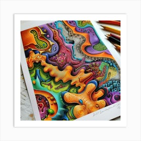 Psychedelic Art 3 Art Print