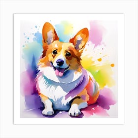 Corgi Painting 33 Art Print