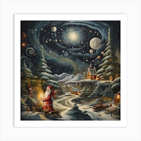 Mirthful Mistletoe Masterpiece Art Print