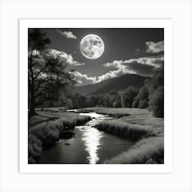 Moonlit Night Art Print