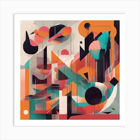 Geometric Abstract (5) Art Print