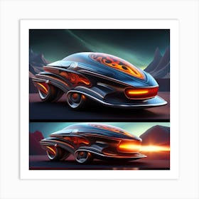 Futuristic Car 11 Art Print