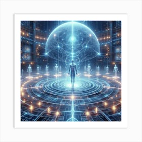 "Connectientious" A.I. Collection [Risky Sigma] Art Print