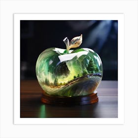 Apple In The Forest Art Print