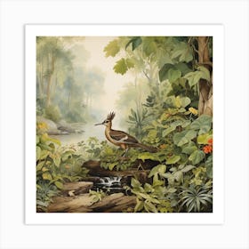 Bird In The Jungle Art Print