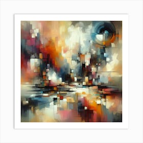 Abstract City Painting Art Print