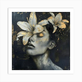 Gold Lily Art Print