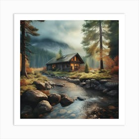 Cabin In The Woods 11 Art Print