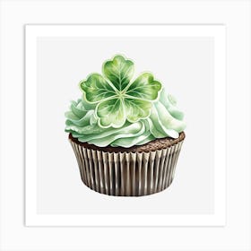 Clover Cupcake (9) Art Print