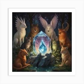 Crystals Of The Gods Art Print