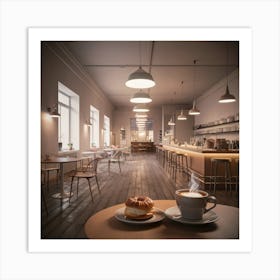 Coffee Shop Interior 1 Art Print