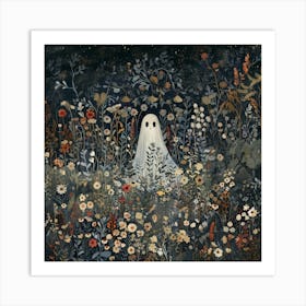 Ghostinflowerforesttapestry1 1 Fy Art Print