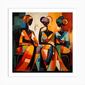 Three African Women Art Print