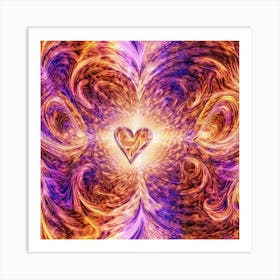 Heart Of Fire Art Print