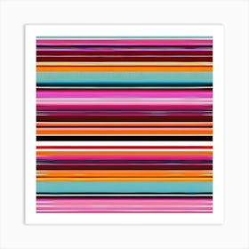 Colorful Stripes Art Print