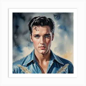 Heartthrob of a Generation Elvis Presley Art Print