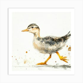 Duck Walking Art Print