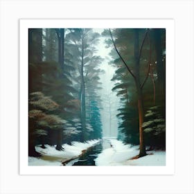 Winter Forest 3 Art Print