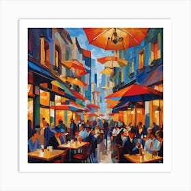 Paris Cafe Art Print