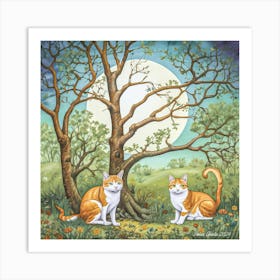 Cats By Peter Ghetu 2024 Art Print