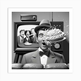 Man With A Pie Art Print