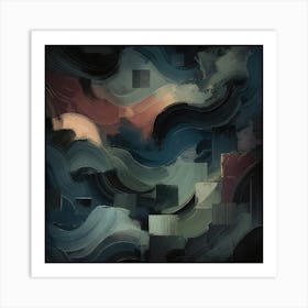 Shadowed Currents Art Print