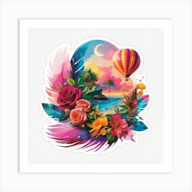 Hot Air Balloon Art Print